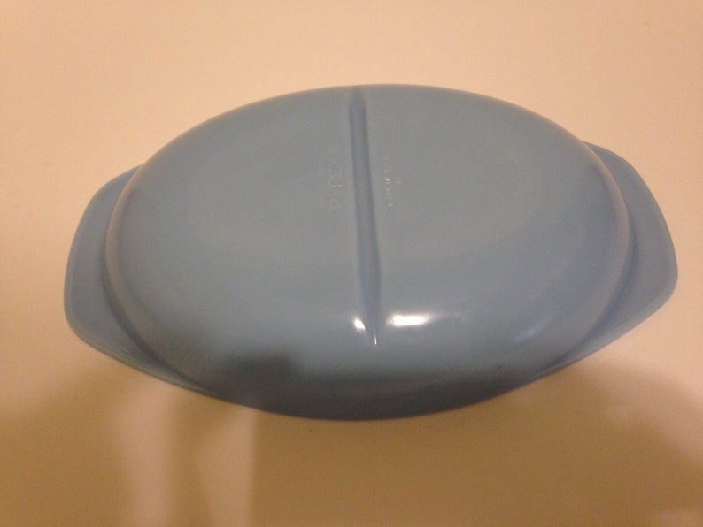 Pyrex BlueBelle divided dish.