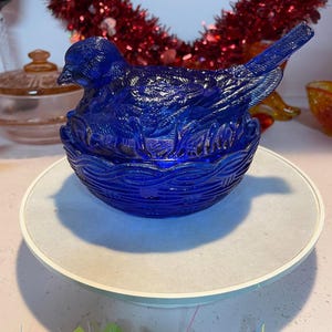 Glass Robin on Nest - Etsy