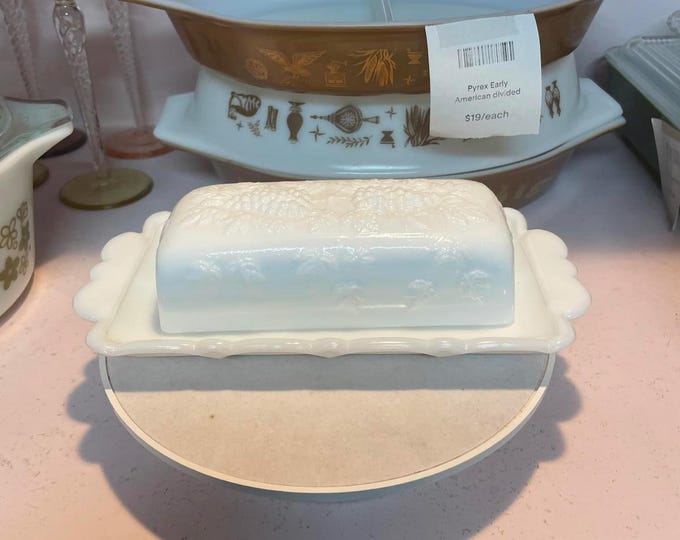 Imperial Milk Glass Butter Dish