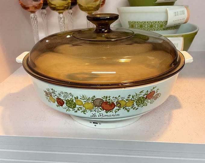 Corningware Vintage Spice of Life Range Topper Skillet