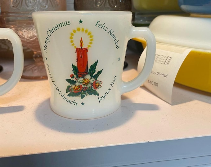 Fire King Merry Christmas-Feliz Navidad Mug