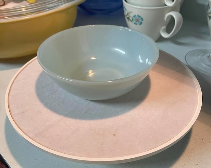 Anchor Hocking Fire-King Vintage Turquoise Blue 4.5 inch Berry bowl