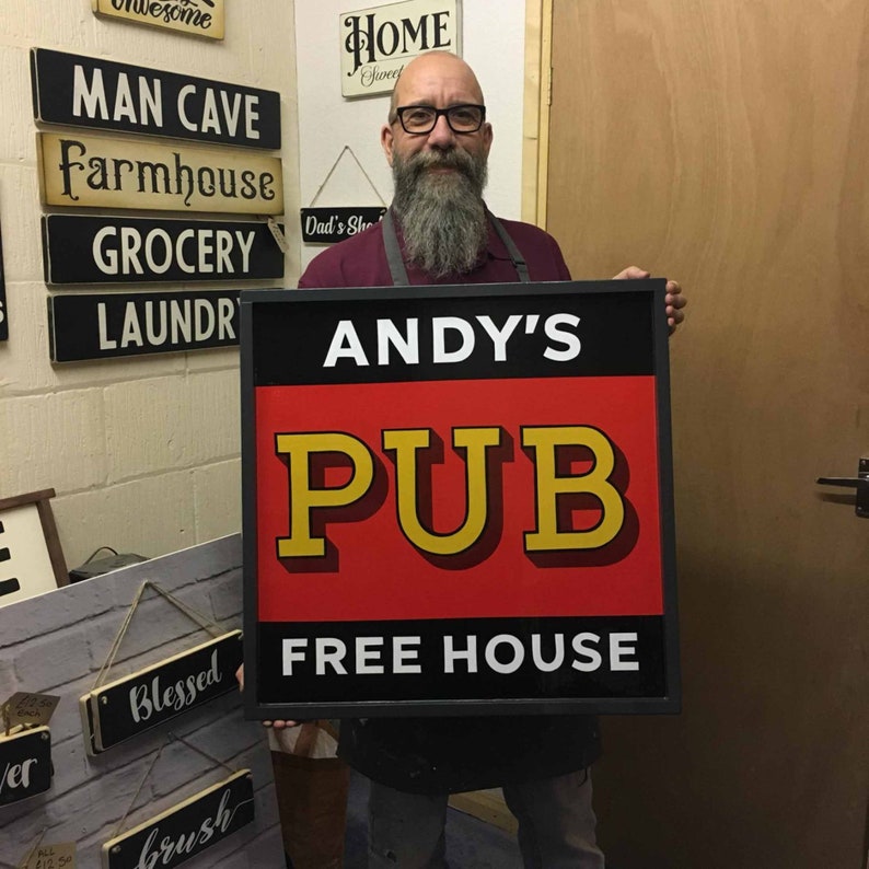Personalised Outdoor Pub Sign Etsy