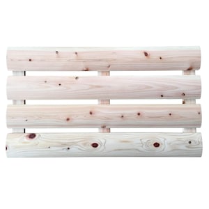 Hinoki Wood Bath Mat, 24 x 14 in, Made in Japan