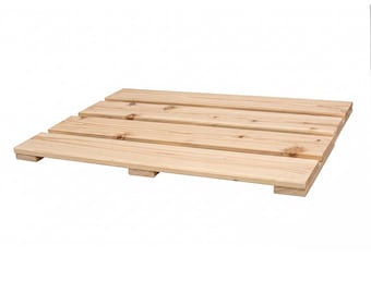 Hinoki Wood Shower and Bath Mat, Medium - Sustainable Wabi-Sabi Design, Crafted from Japanese Cypress Wood, Unique Natural Character