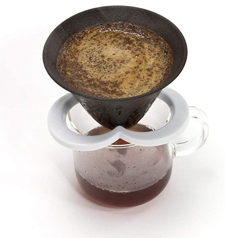 Reusable Japanese Ceramic Filter Coffee Dripper White Etsy