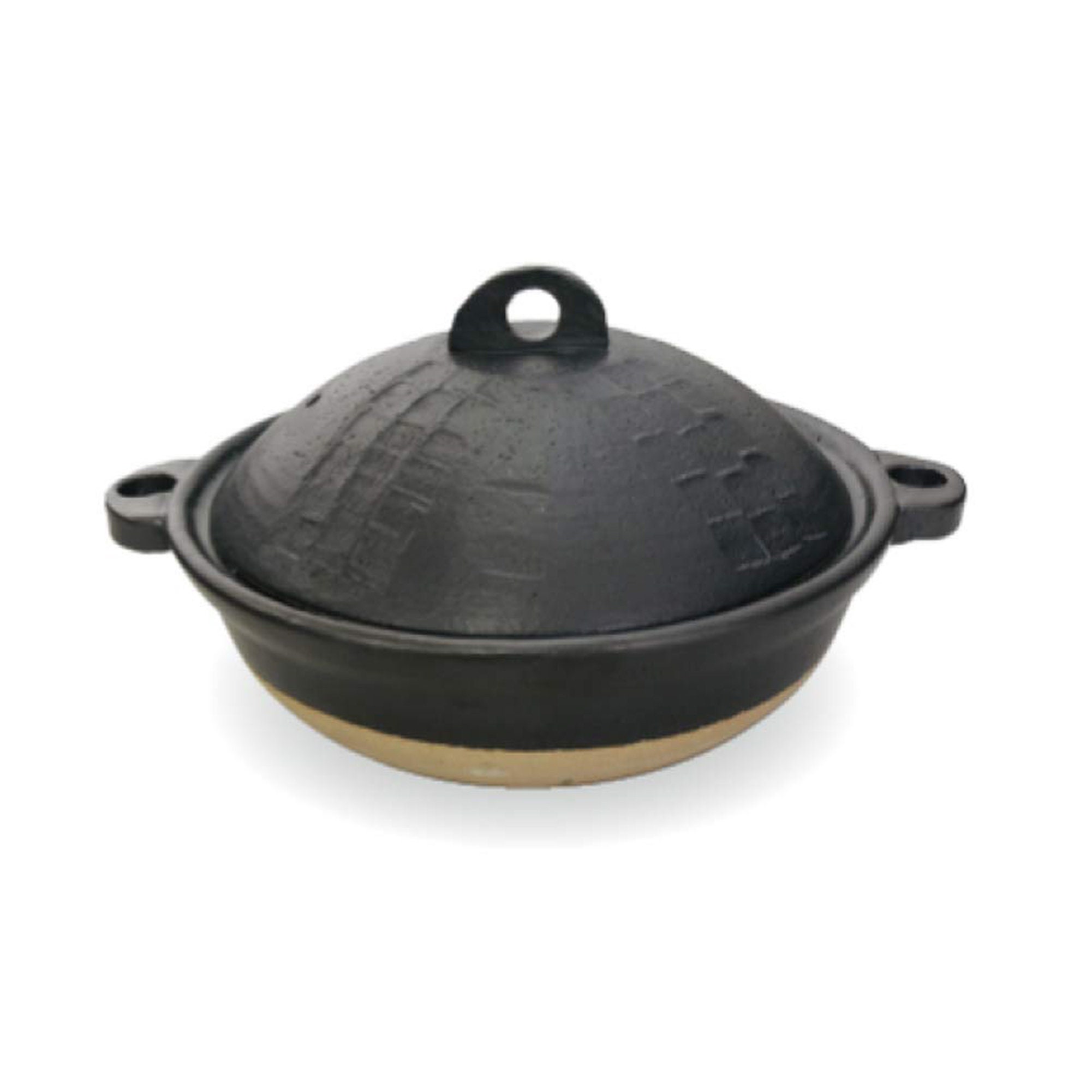  Japanese Clay Pot Hot Pot Ceramic Donabe Casserole Earthenware  Clay Pot, High Temperature Resistance with Lid Round Ceramic Cookware  (Medium): Home & Kitchen
