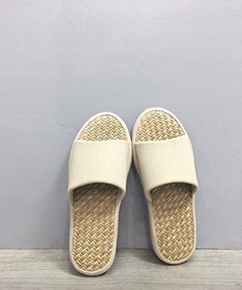 Natural Tatami Slippers Large Fits Men 10 11 / Women 11 - Etsy