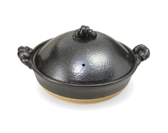 Japanese Donabe Clay Pot, 2.8 Litre, Handmade in Japan Good for 4-5 people