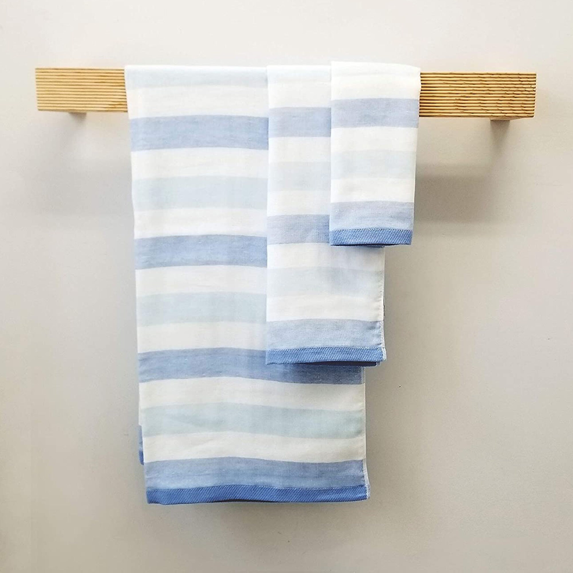 Senshu Japanese Bath Towel Ultra Soft Quickdrying Twotone Etsy