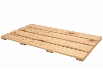 Hinoki Wood Shower and Bath Mat, Large - Sustainable Wabi-Sabi Design, Crafted from Japanese Cypress Wood, Unique Natural Character