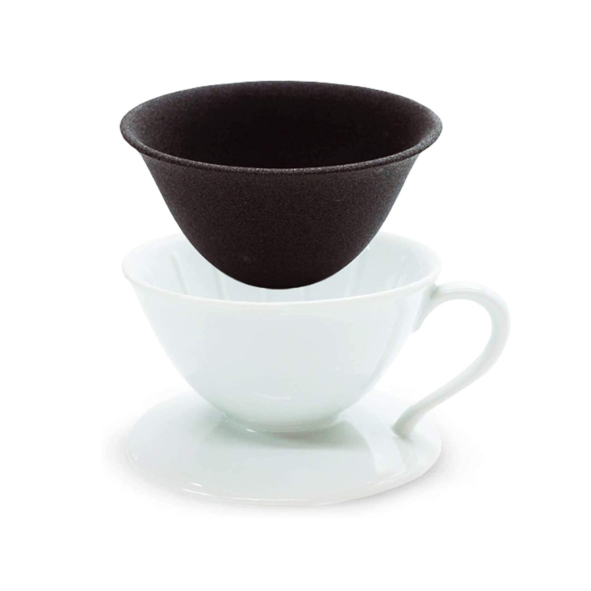 Japanese Ceramic Coffee Dripper & Reusable Filter, Arita Porcelain