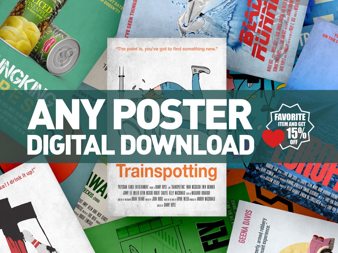 Custom Movie Lovers Poster Printable. Alternative Movie Prints Etsy