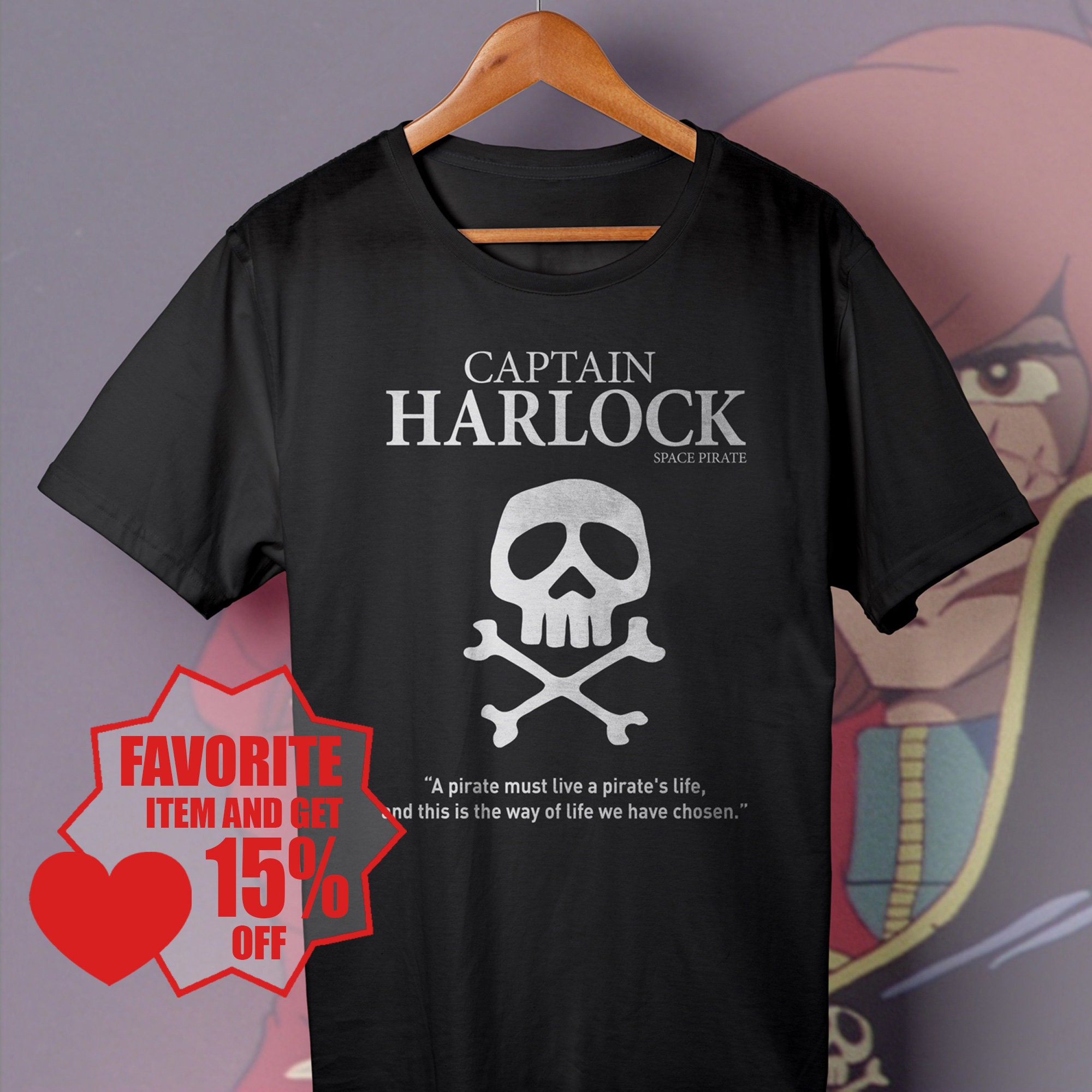 Maglietta clearance capitan harlock