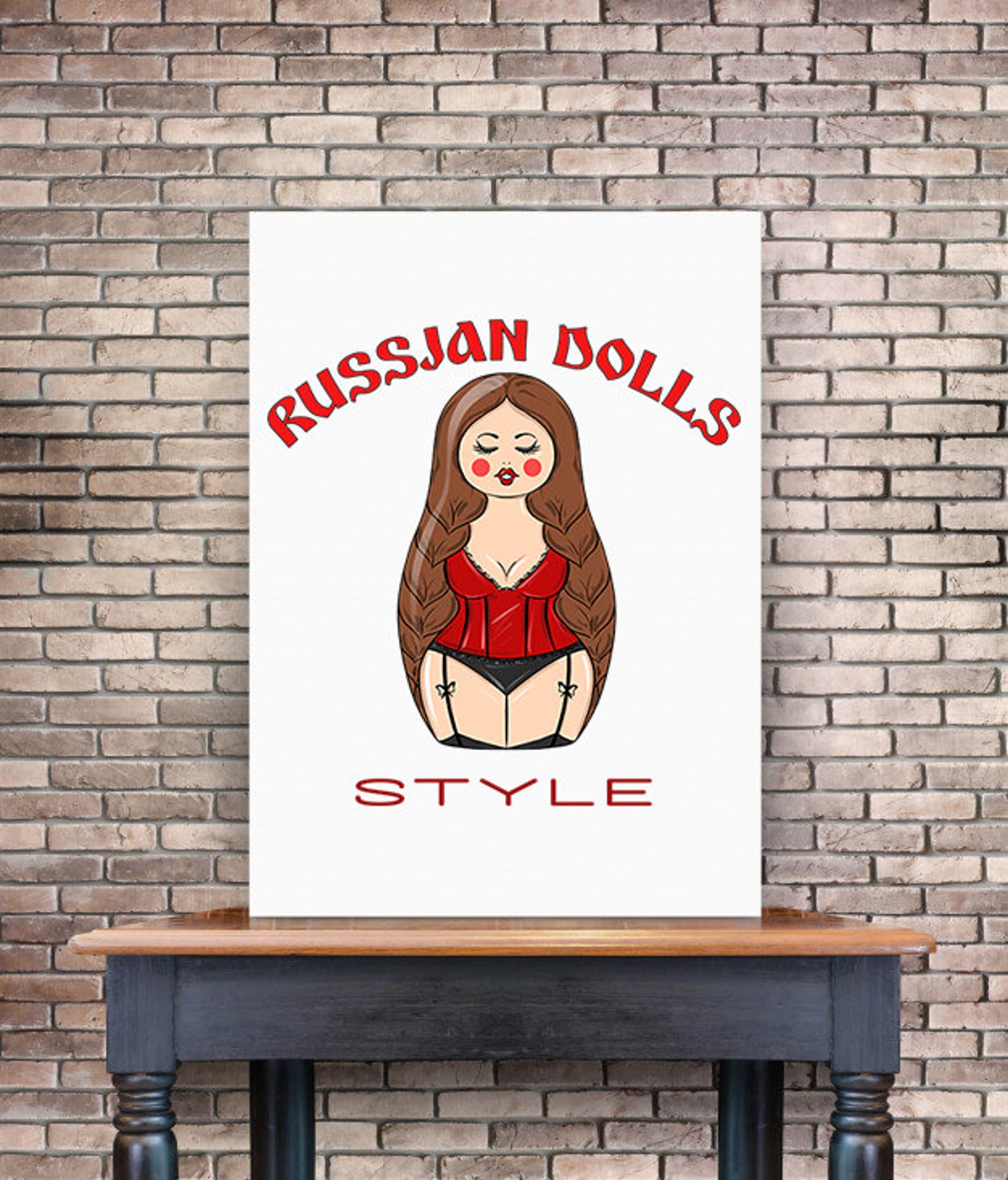 Russian Dolls Print Erotic Clipart Sex Poster Png File Etsy