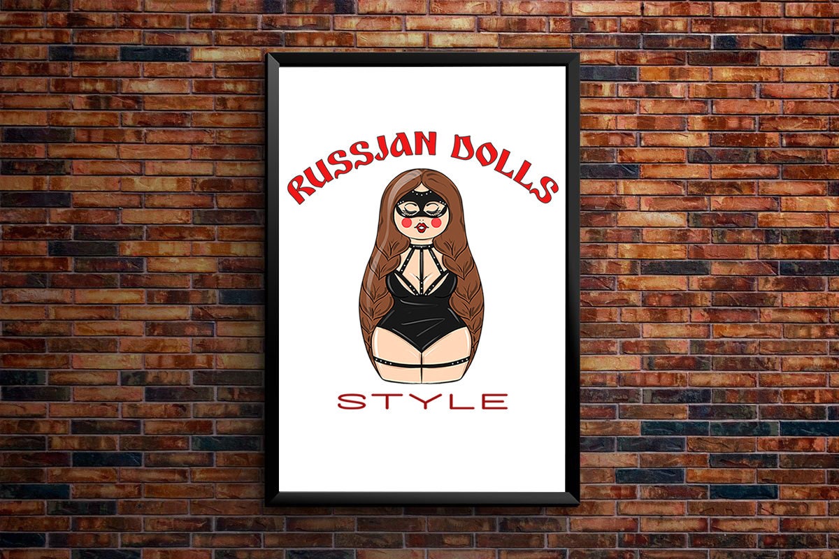 Russian Dolls Print Erotic Clipart Sex Poster Png File Etsy