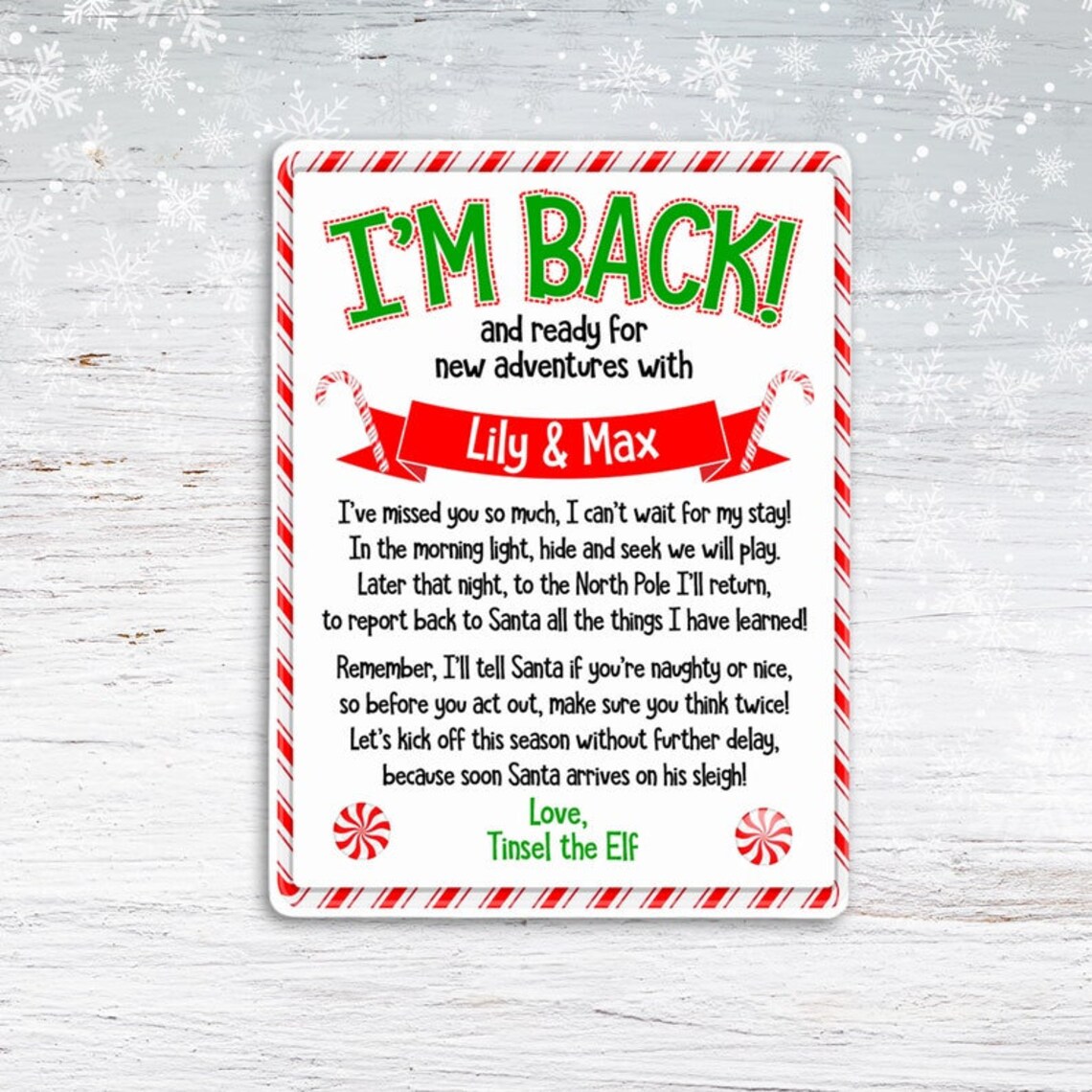 Elf Arrival Puzzle Fun Elf Arrival Ideas Elf Puzzle for Etsy
