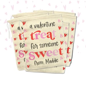 Valentine's Day treat bag | a valentine treat for someone sweet kid's party favor bag | personalized valentine gift bag 22skbags-035 bild 1