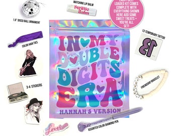double digits birthday eras party favor bags a new era 10th birthday party favor kits 10th birthday taylor inspired birthday party bags