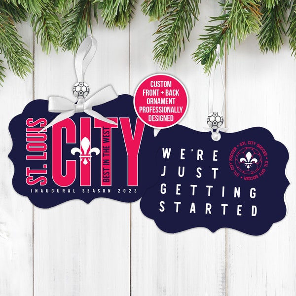 st louis city soccer holiday ornament 2023 inaugural season best in the west soccer ornament stl city soccer fan gift blx-006