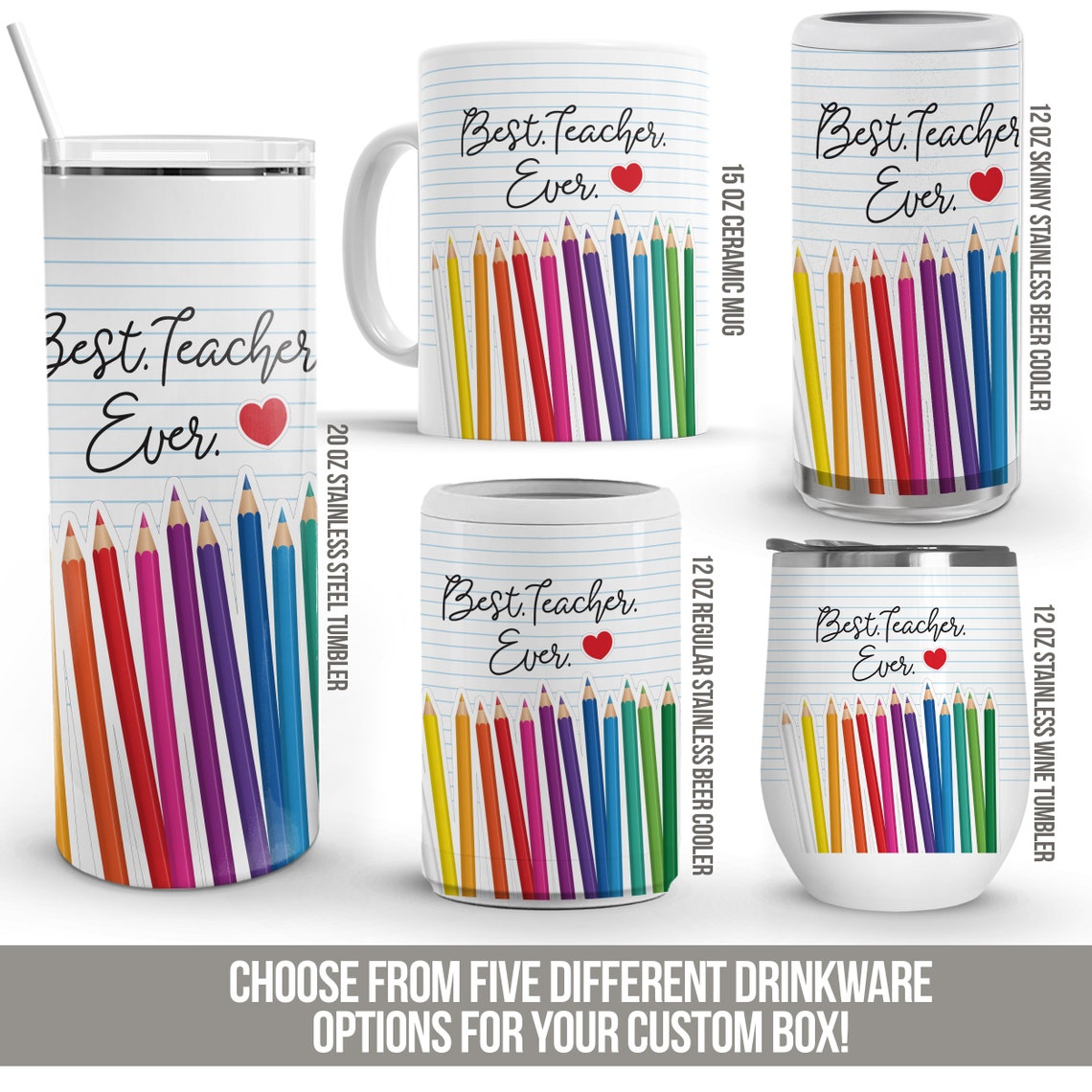 Teacher Thank You Gift Kit | End of School Year Teacher Gift Box Only ...