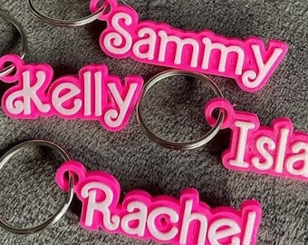 Personalised 3D Keyrings. Perfect for party bag fillers!