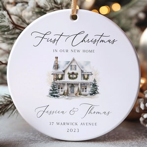 New home ornament, New home keepsake, New home gift, Gift for new home, Personalized ornament, Home ornament, House ornament, Newcomers gift image 1