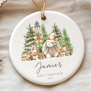 Enfeite de Natal personalizado para o primeiro bebê, presente de Natal para bebês, primeiro presente de Natal para bebês, primeiro presente de Natal para novos pais