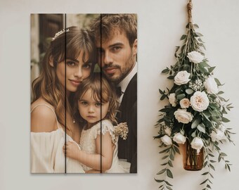 Father's Day Gift, Personalized Gifts for Dad, Photo Print on Wood, Dad Gifts, Father's Day Gift from Daughter, Father's Day Gift from Son