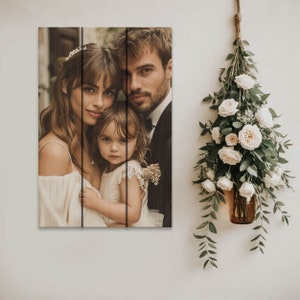 Muttertagsgeschenk, personalisierte Geschenke für Mama, Fotoabzug auf Holz, Muttertagsgeschenk, Muttertagsgeschenk der Tochter, Muttertagsgeschenk des Sohns Bild 1