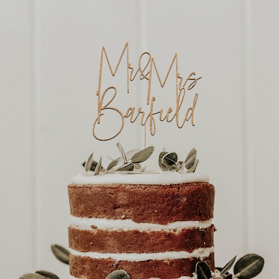 Couple's Names Cake Topper/Rustic Wedding Cake Topper/ Engagement Party  Cake Top