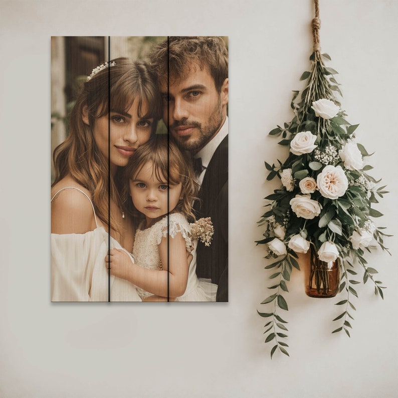 Mother's Day Gift, Personalized Gifts for Mom, Photo Print on Wood, Mother Gifts, Mothers Day Gift from Daughter, Mothers Day Gift from Son image 1