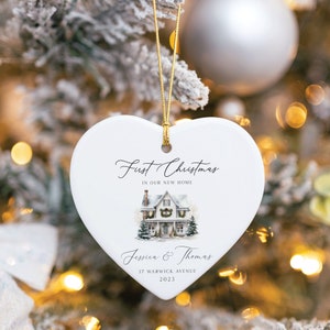 New home ornament, New home keepsake, New home gift, Gift for new home, Personalized ornament, Home ornament, House ornament, Newcomers gift image 9