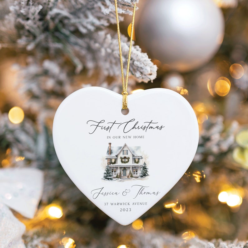 New home ornament, New home keepsake, New home gift, Gift for new home, Personalized ornament, Home ornament, House ornament, Newcomers gift image 9