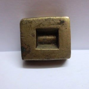 Rectangular design Vintage Indian Brass Bronze Jewelry Making too Mould Stamp Dye Wax Seal vintage traditional imprint ethnic Pattern