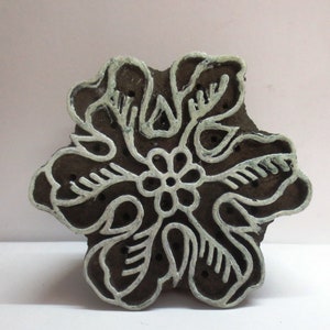 Indian wooden Block hand carved textile printing on fabric blocks / stamp unique Fabric Block Stamp UNIQUE DESIGN