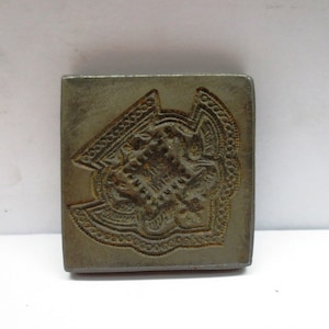 Vintage Indian IRON Jewelry Making tool  Mould Stamp Dye Wax Seal vintage traditional imprint Ethnic traditional pendant pattern