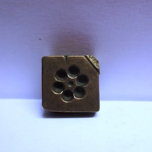 Ethnic art design small Vintage Indian Brass Bronze Jewelry Making too Mould Stamp Dye Wax Seal vintage traditional imprint ethnic Pattern