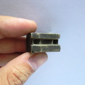 Imprint seal motif Vintage Indian Brass Bronze Jewelry Making too Mould Stamp Dye Wax Seal vintage traditional imprint ethnic Pattern