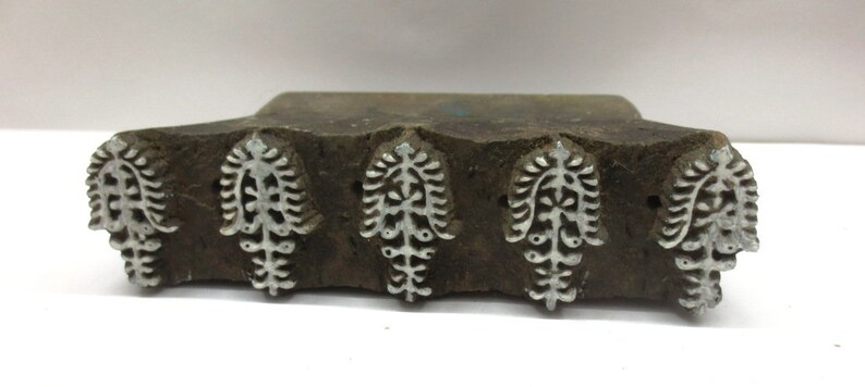 Indian Wood Hand Block Print Stamp Ethnic bold carving border design