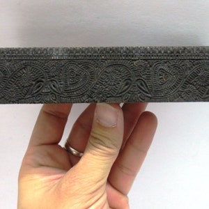 ANTIQUE BORDER Indian Wood stamp, thin Border stamp, textile stamp, Tjaps, wood stamps, craft stamp, clay & pottery stamp,