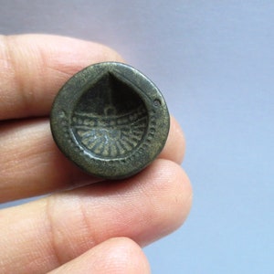 Tribal folk art antique Vintage Indian Brass Bronze Jewelry Making too Mould Stamp Dye Wax Seal vintage traditional imprint ethnic Pattern