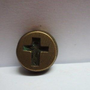 Christcross Small pattern Vintage Indian Brass Bronze Jewelry Making too Mould Stamp Dye Wax Seal vintage traditional imprint ethnic Pattern