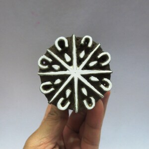 Indian wooden Block hand carved textile printing on fabric blocks / stamp unique Fabric Block Stamp UNIQUE DESIGN SMALL
