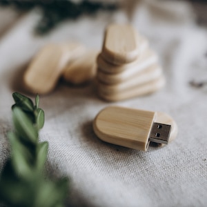 Wood USB 3.0 engraved usb stick Wooden Wedding USB 3.0 image 3