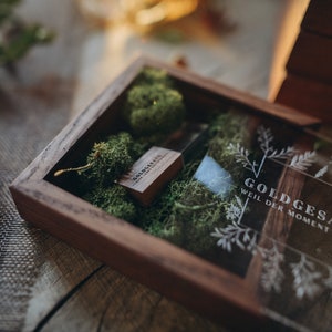 wooden usb box engraved usb stick 3.0 wedding gift box image 3