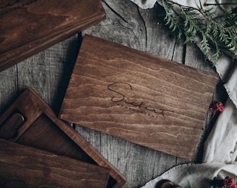 Wooden photo box 15x10 4x6 cm photo and USB |  wedding box