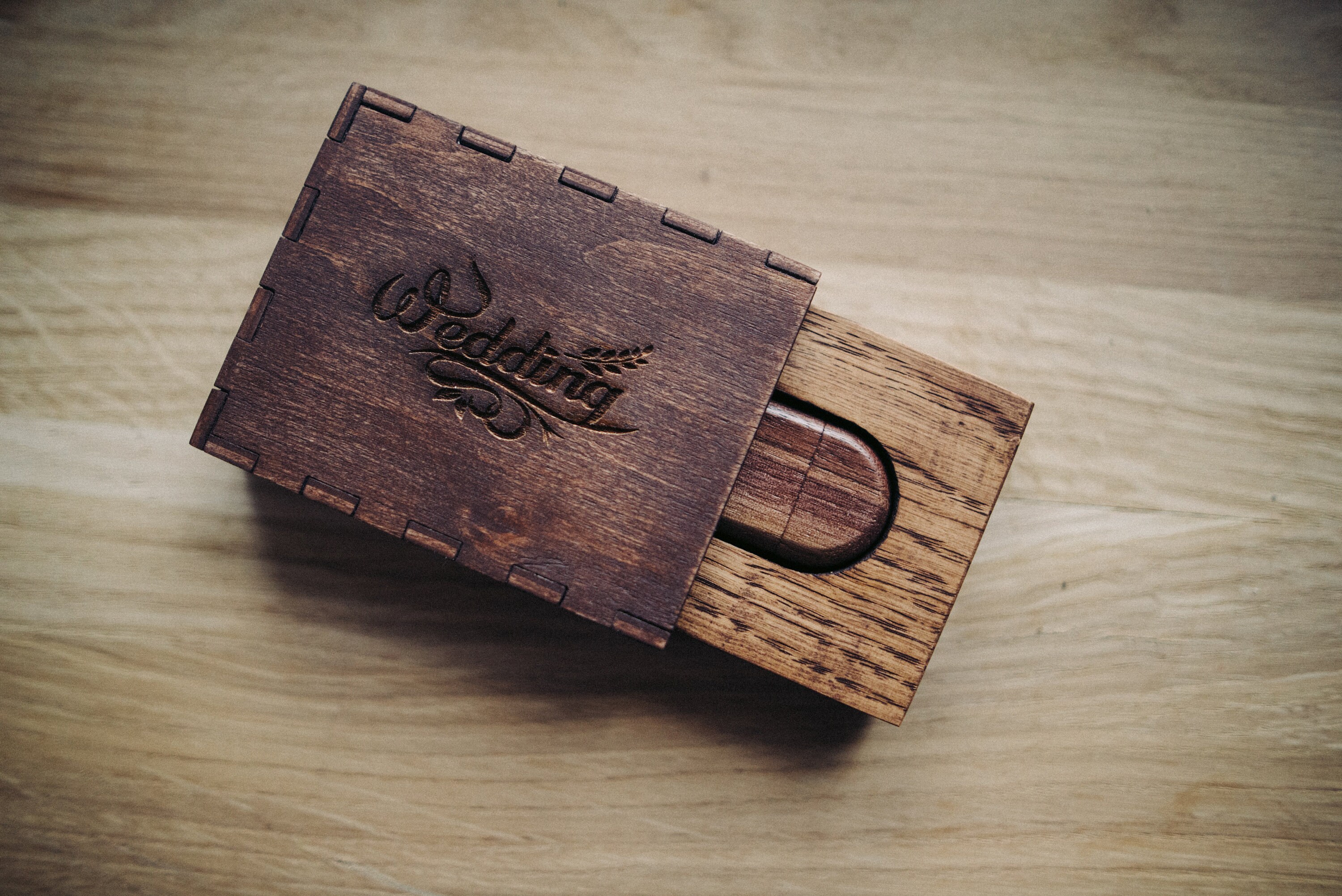 Wood USB Box Set Wooden USB box and wooden USB flash drive Etsy
