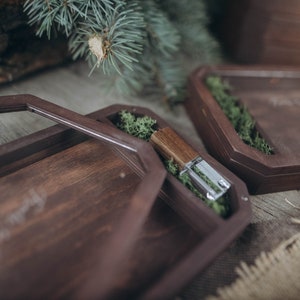 caja de madera con tapa transparente para fotos y usb 3.0 regalo de bodas imagen 6