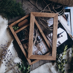 Wood photo box for photo 4x6 & USB Box Holder 4&quot;x6&quot; Proof Box